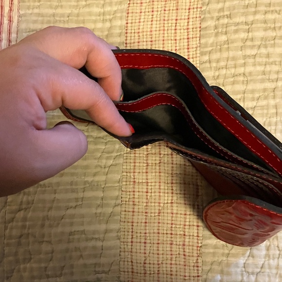 Patricia Nash Red Embossed Wallet - Picture 5 of 8